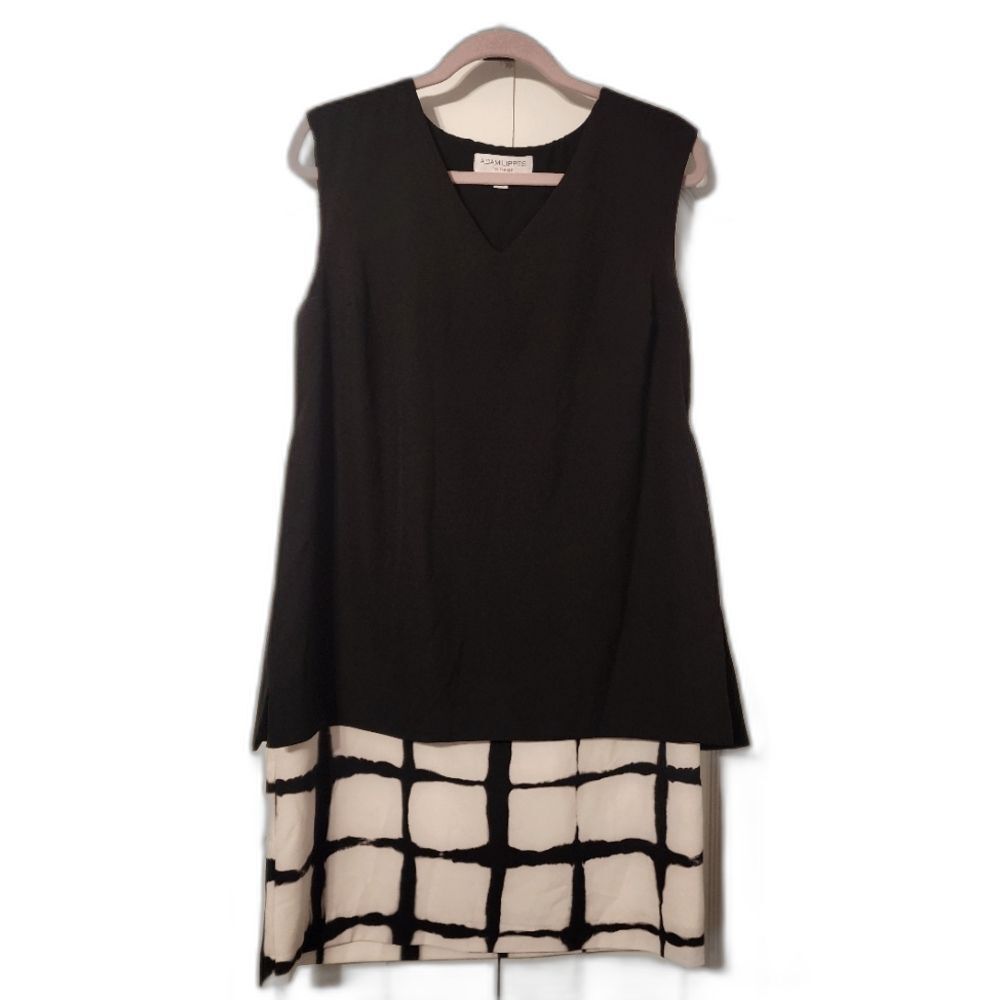 Adam Lippes for Target Elegant Black & White Sleeveless Dress โ Classic & Chic!